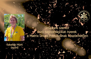 Országos szenior úszóversenyeken szerzek érmeket a Matrix Drops protokollnak köszönhetően